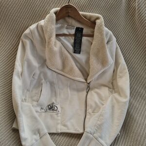 Harley Davidson Women's Cream Jacket with Embroidered Detail